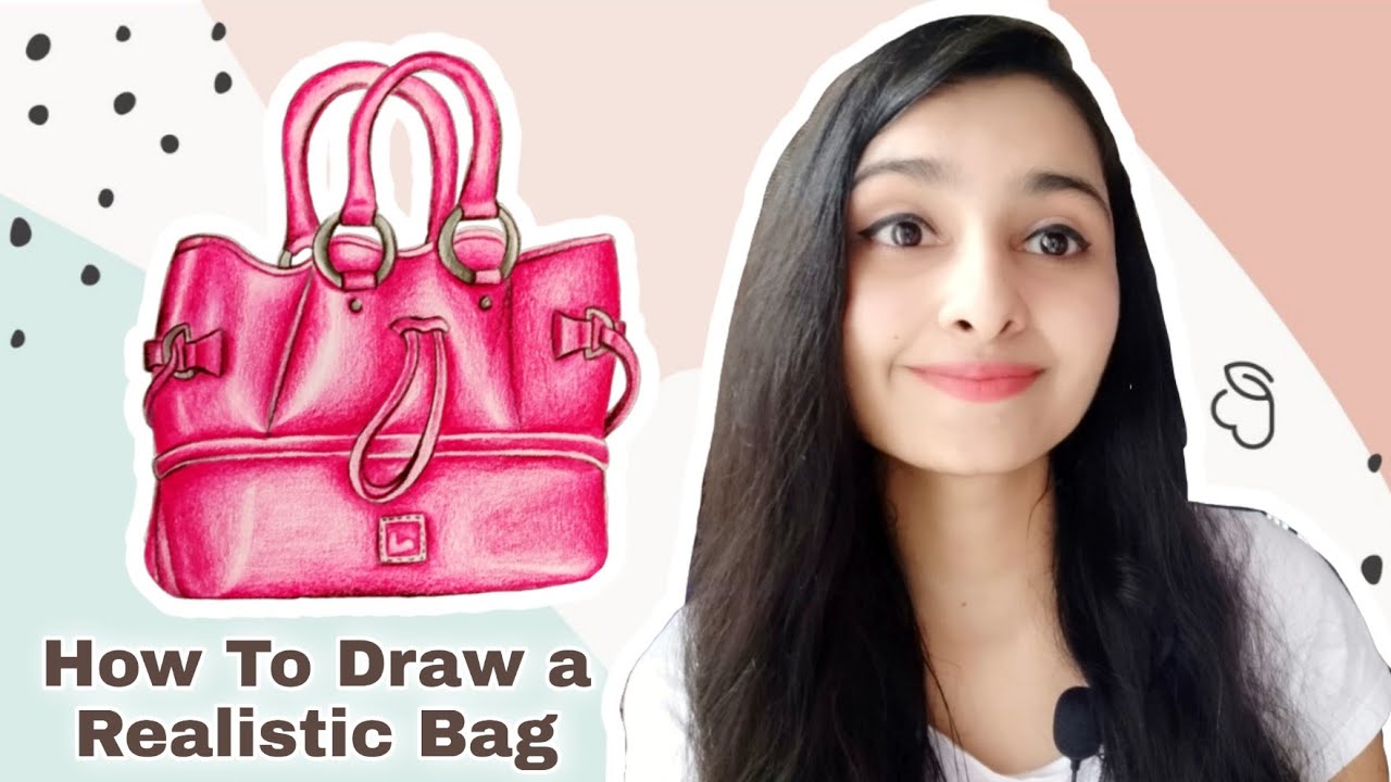 How To Draw a Bag | Color Pencil Drawing | Nift Entrance Exam Preparation | Step by Step Drawing