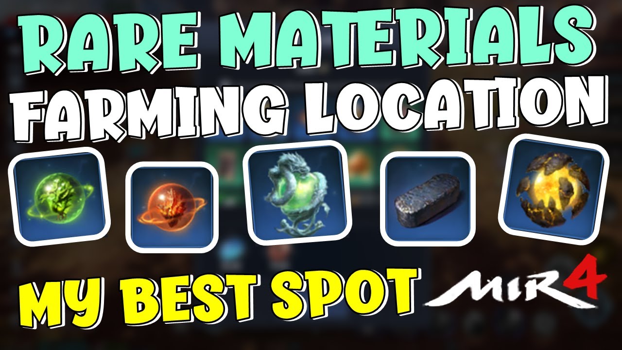 MIR4 | RARE MATERIALS FARM LOCATION | ITO YUNG BEST SPOT KO! TRY NYO NA!
