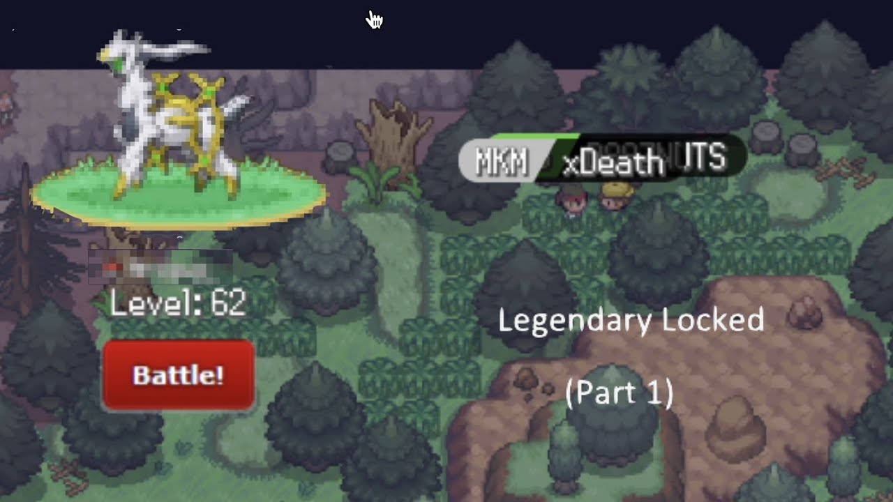 Pokemon Vortex Legendary Locked