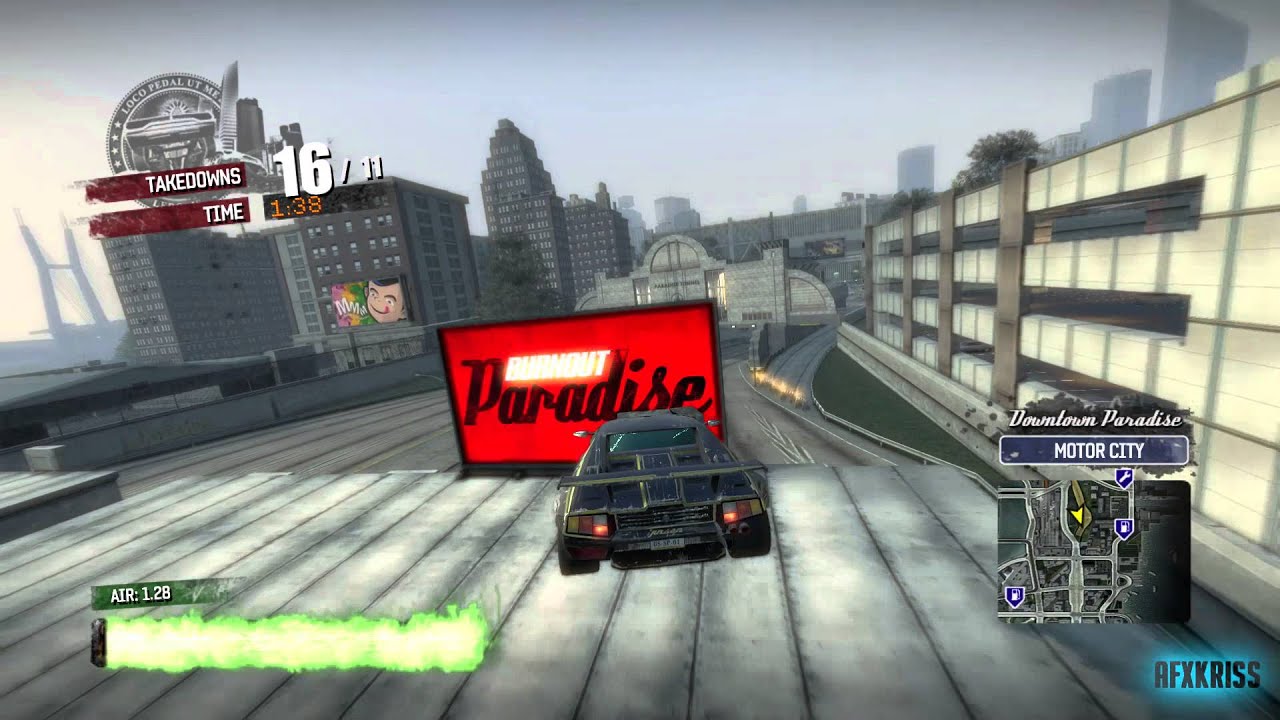 Burnout Paradise| Best Vertical Takedown Ever!