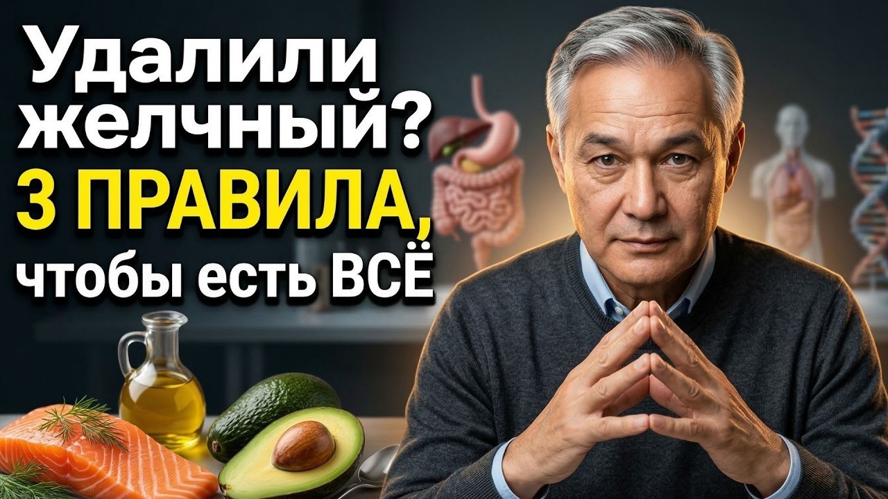 Удалили желчный пузырь? 3 ПРАВИЛА, чтобы вернуть полноценную жизнь.