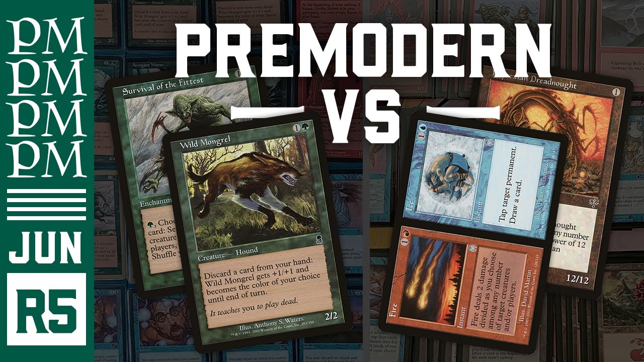 RUG Survival Madness vs UR Dreadnought - Round 5 - June Premodern MTG Tournament