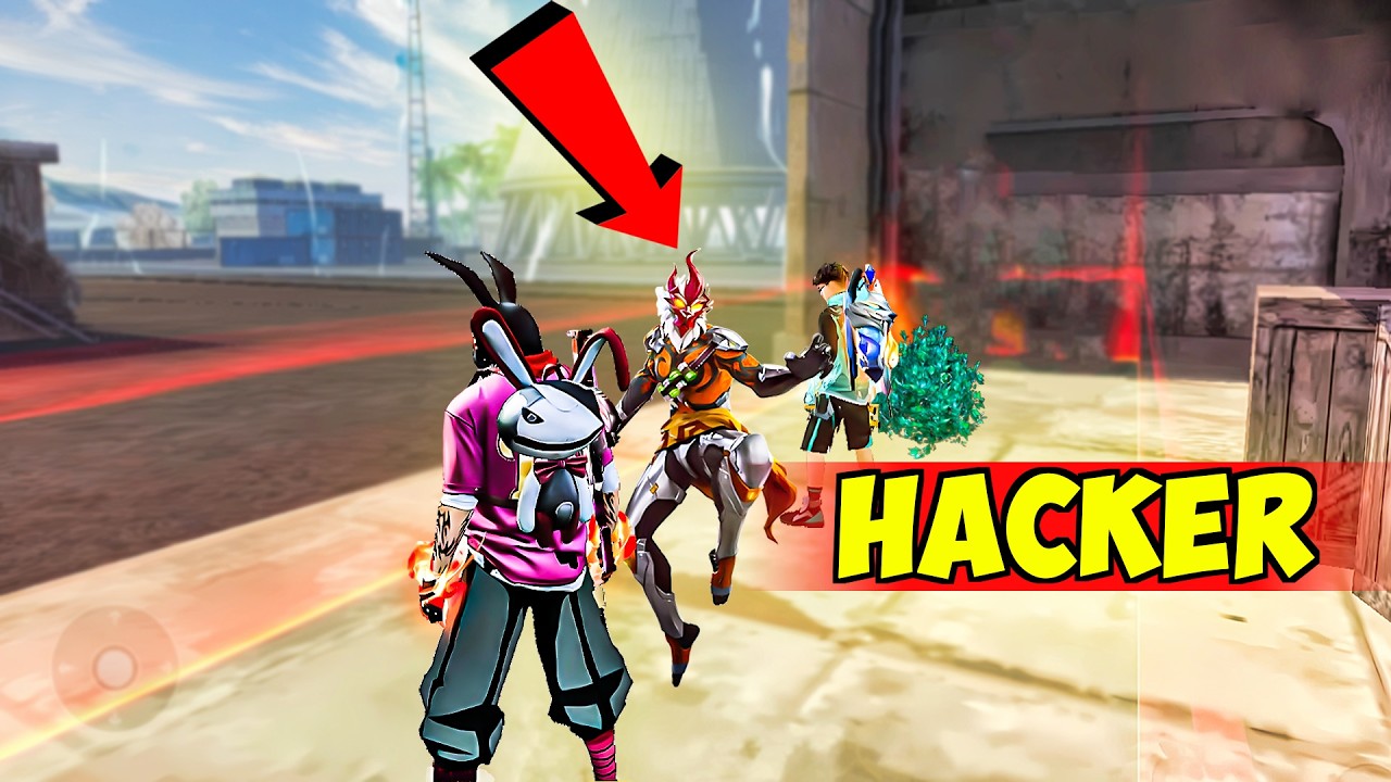 Dangerous AWM Hacker in my Team 😱 Hip Hop ID in Trouble ☠️⚠️ Free Fire
