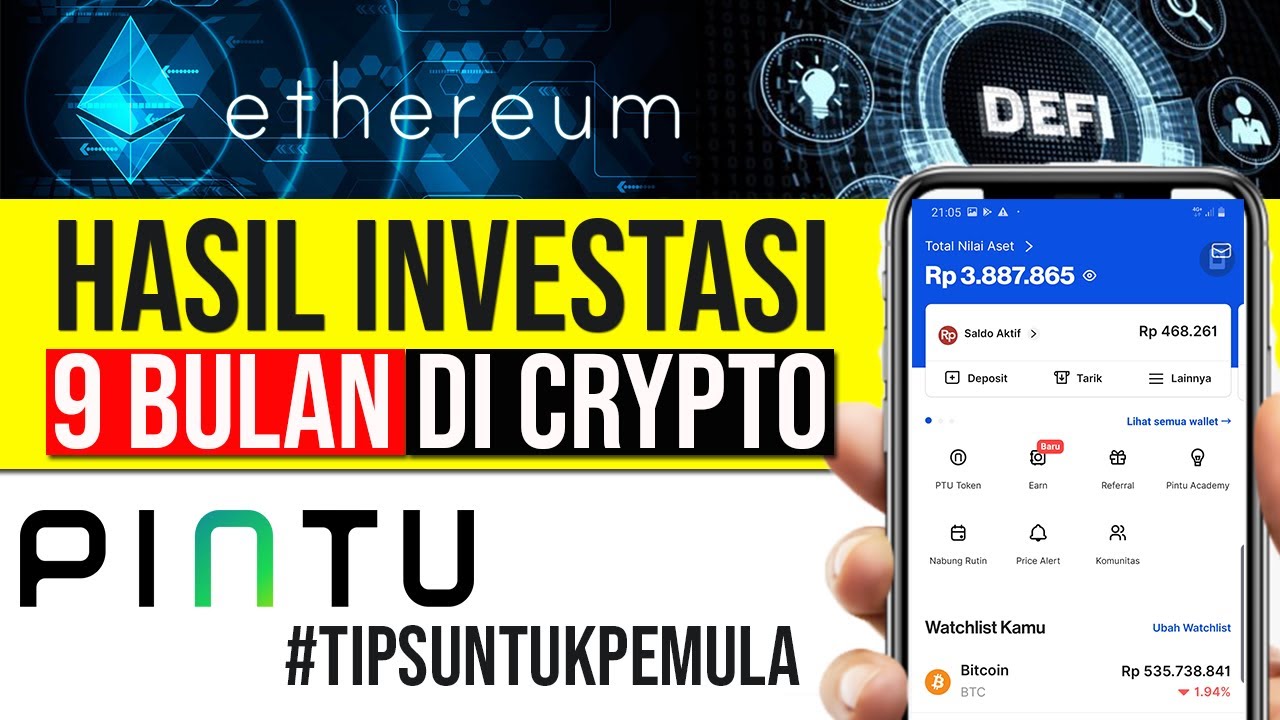 HASIL 9 BULAN INVESTASI CRYPTO DI APLIKASI PINTU | CARA UNTUK PEMULA