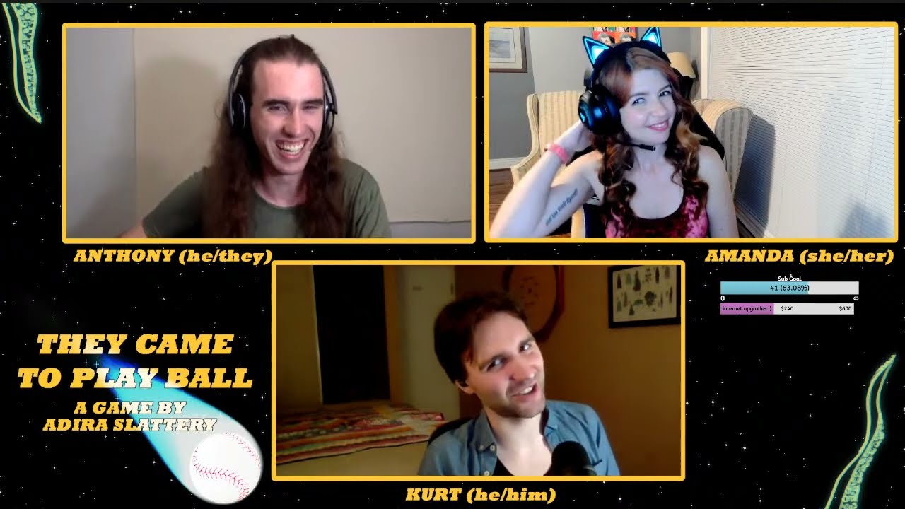 THEY CAME TO PLAY BALL! ⚾🌠 || a sci-fi sportsball drama - INDIE TTRPG NIGHT with the Dream Team