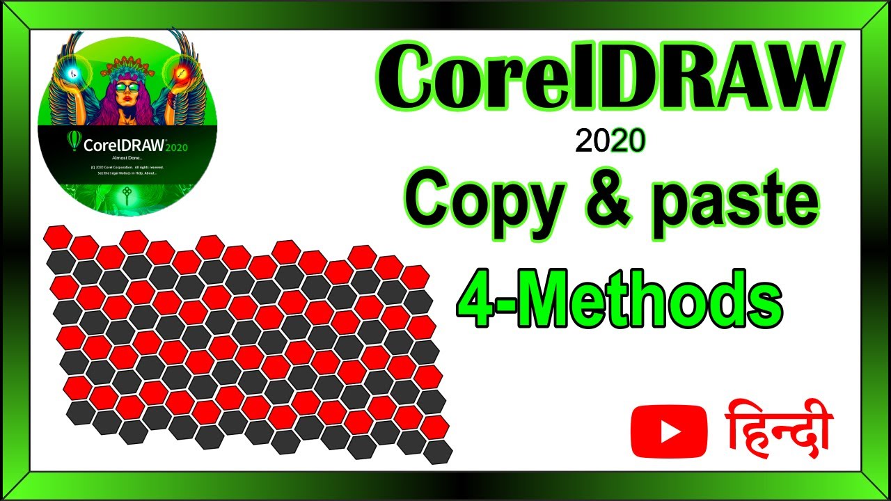 #Copy paste in CorelDRAW | 4 - Method || Beginner Tutorial || IN HINDI.