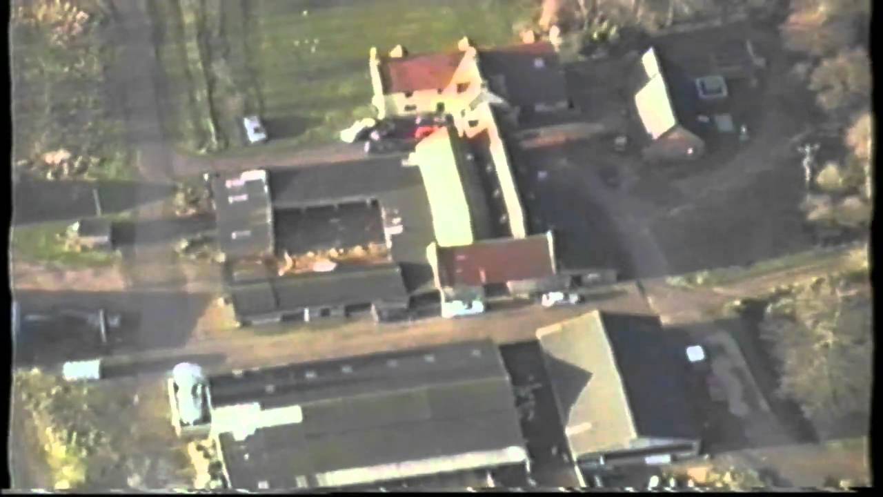 92ND BOMB GROUP WW2 AIR BASE FROM THE AIR, ALSO PODINGTON VILLAGE.