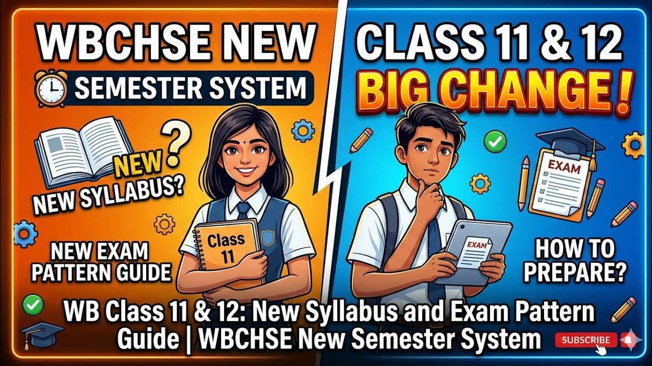 WB Class 11 & 12: New Syllabus and Exam Pattern Guide |WBCHSE New Semester System