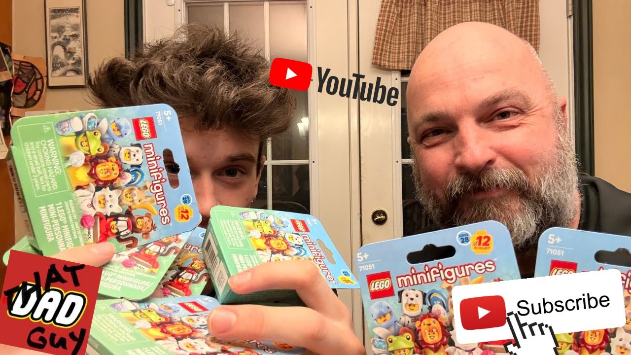 Opening Lego Minifigures Series 28 -Testing Minifig Scan App with Arye & That Dad Guy
