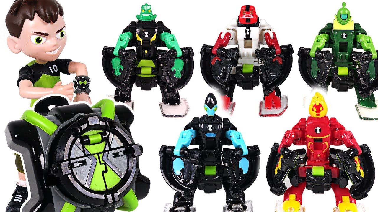 Robot insects appeared! Ben 10! Omni launch transform alien battle figures watch! - DuDuPopTOY