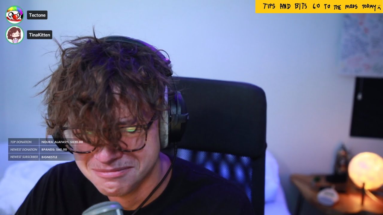 Tina makes Steve Suptic cry on stream.