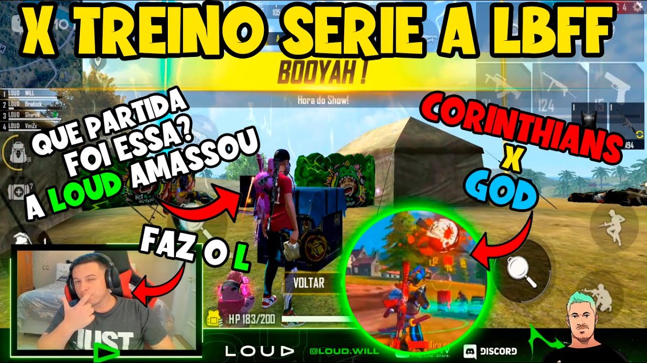 X TREINO LBFF - LOUD - SCCP - VK - RED - LOUD AMASSA NOVAMENTE - NOBRU E FIXA DEU AULAS  - CLIPS FF
