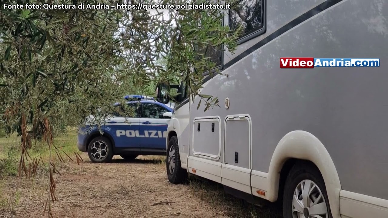 Andria: rubato il camper a turisti tedeschi, ritrovato dai poliziotti della Questura Bat