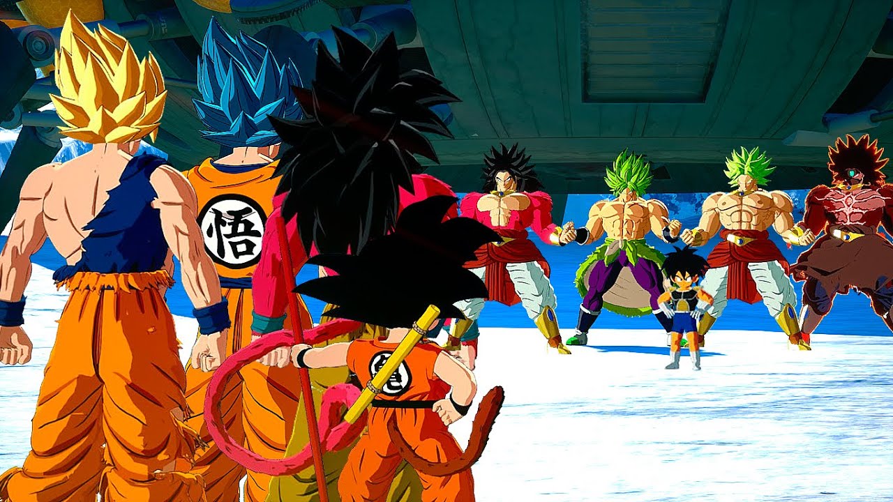 Goku Variations VS Broly Variations - Dragon Ball Sparking! Zero