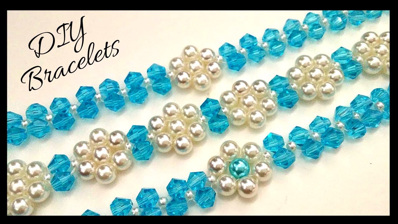 Beading for beginners. DIY bracelets. 1 needle method pattern. 2 needles method