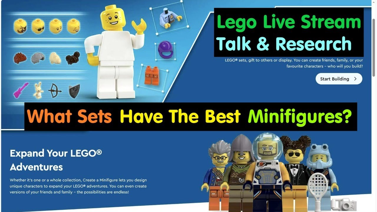 What Sets Have The Best Minifigures? | Lego Live Stream Talk & Research