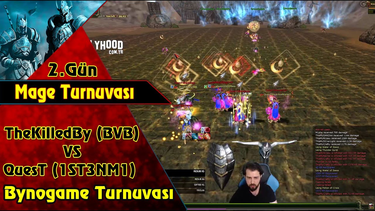 TheKilledBy  (BVB) VS QuesT  (1ST3NM1)   2. Gün Mage Turnuvası | Knight Online | Upgrade | PK