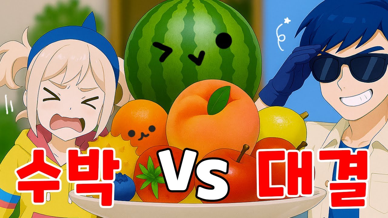🍉과일 던지기 실력차 너무해ㅋㅋ Fruit Mountain Party 역대급 대결🔥