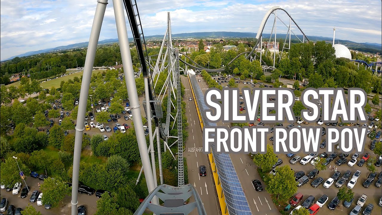Silver Star Front Row POV Europa Park B&M Hyper Coaster