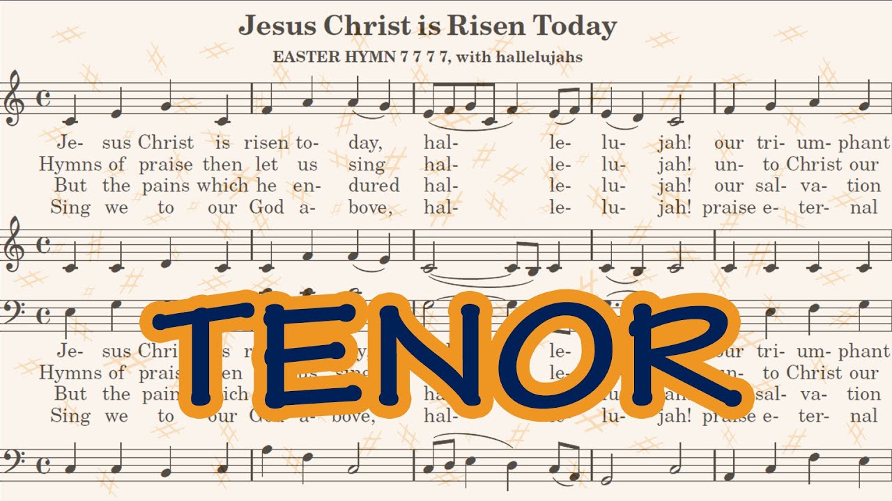 Jesus Christ is risen today - Tenor Click Track