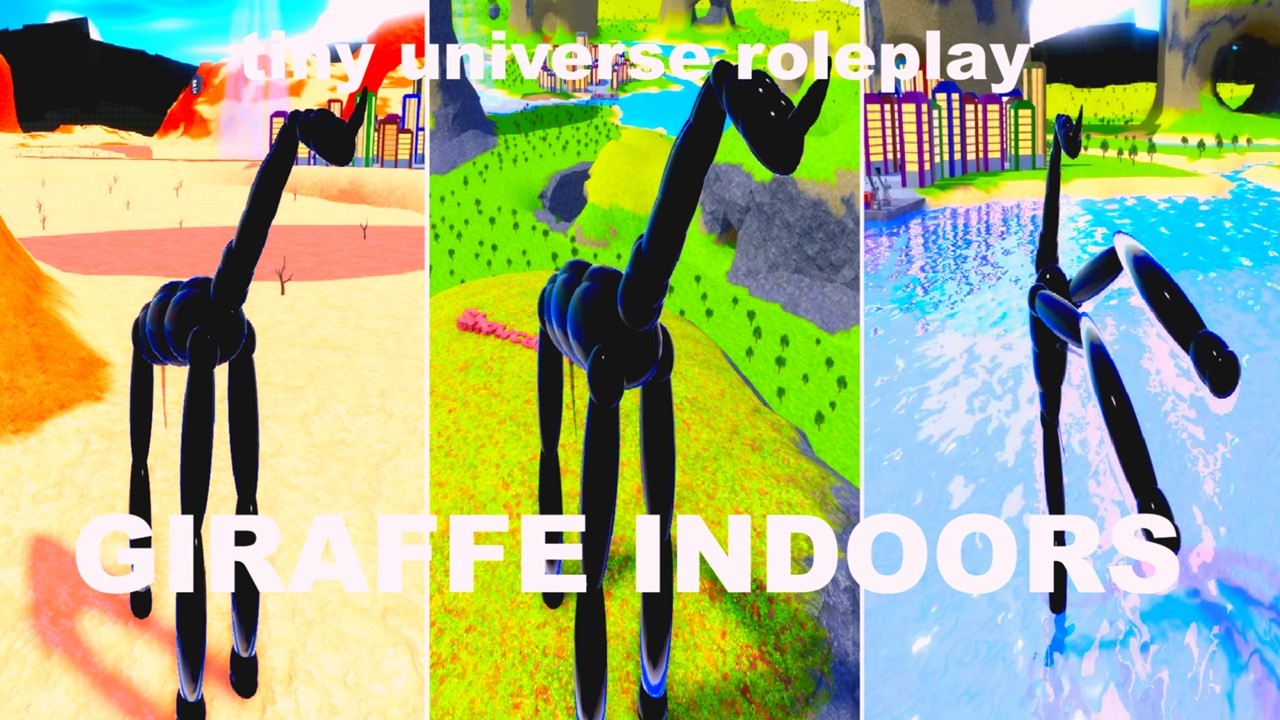How to get GIRAFFE INDOORS BADGE + GIRAFFE INDOORS MORPH in TINY UNIVERSE ROLEPLAY TUR - ROBLOX !
