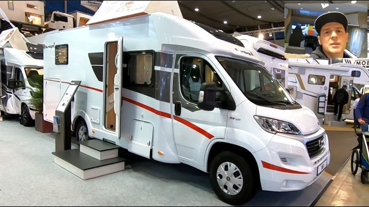 Sunlight T 67 RV Camper Van T67 compact Camping car Fiat Ducato walkaround and interior V0815