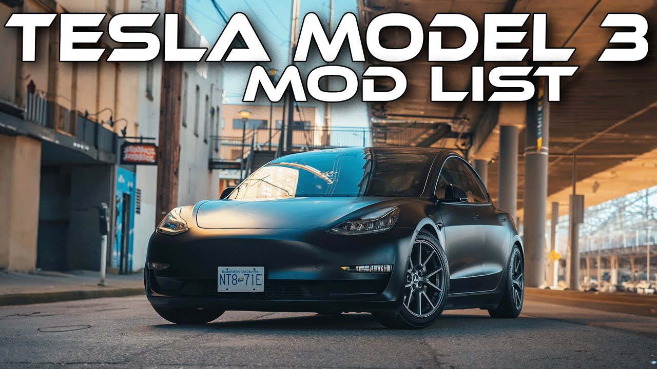 All My Tesla model 3 mods 2024! // Tesla mod list