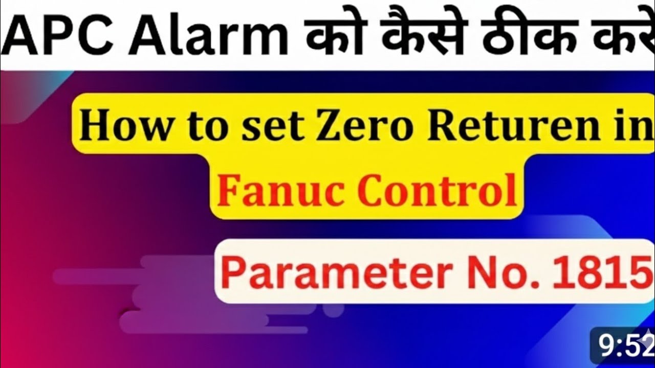 cnc machine 1815 parameters refrence setting in vmc machine