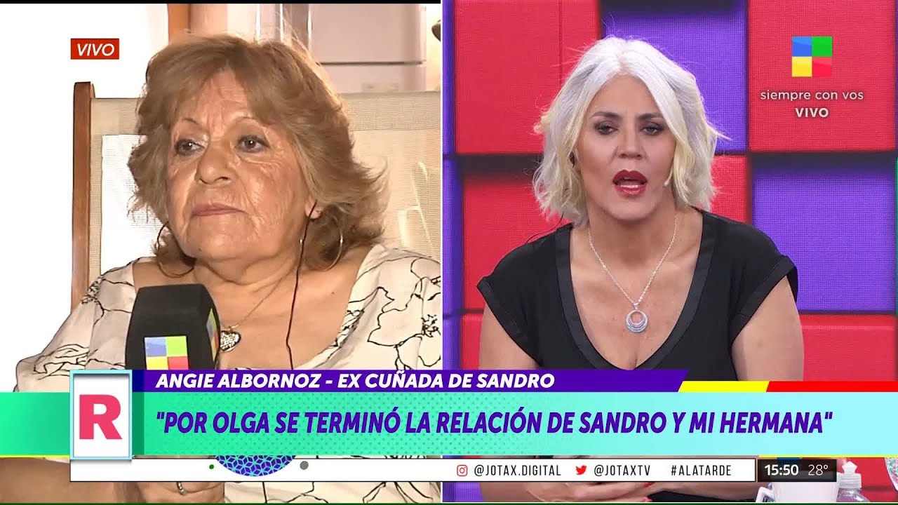 🗣 Angie Albornoz, ex cuñada de Sandro, sobre Olga Garaventa: 