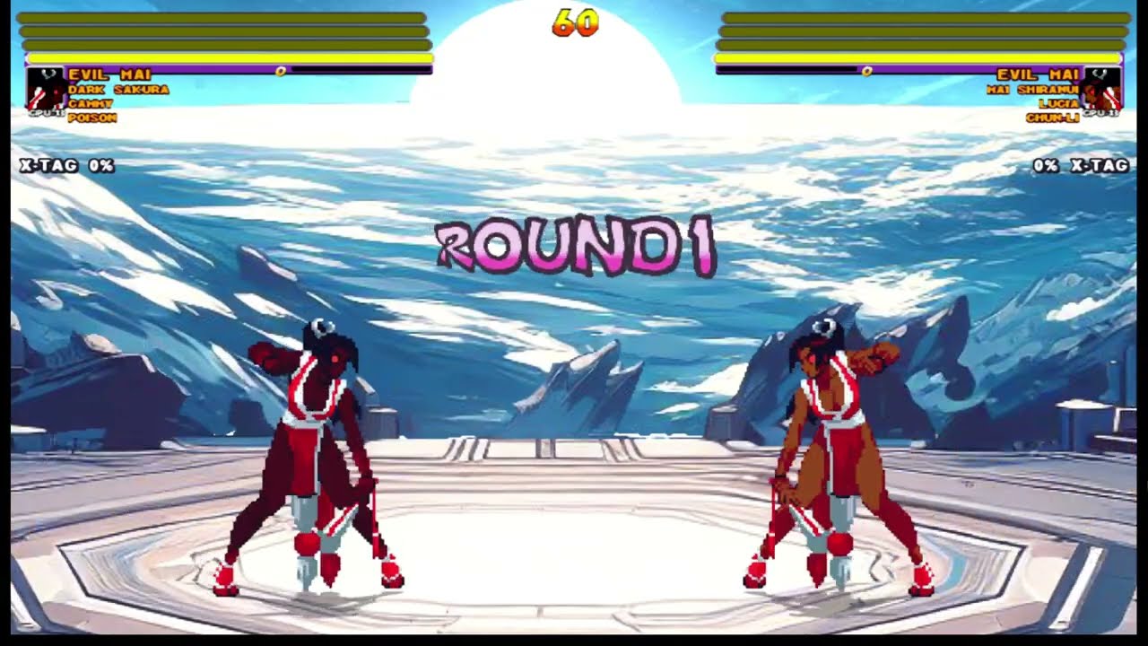[4K] MUGEN: R, ETB – Evil Mai, Dark Sakura, Cammy, Poison vs Evil Mai, Mai Shiranui, Lucia, Chun Li