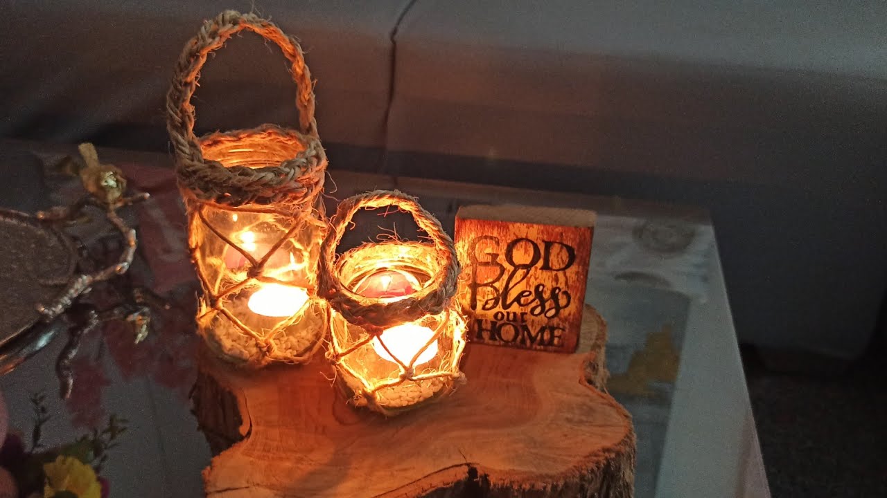 DIY FAROLILLO CON RECICLAJE / IDEAS CON YUTE PARA DECORAR EN EL VERANO 2021 / El Blog De Nelu