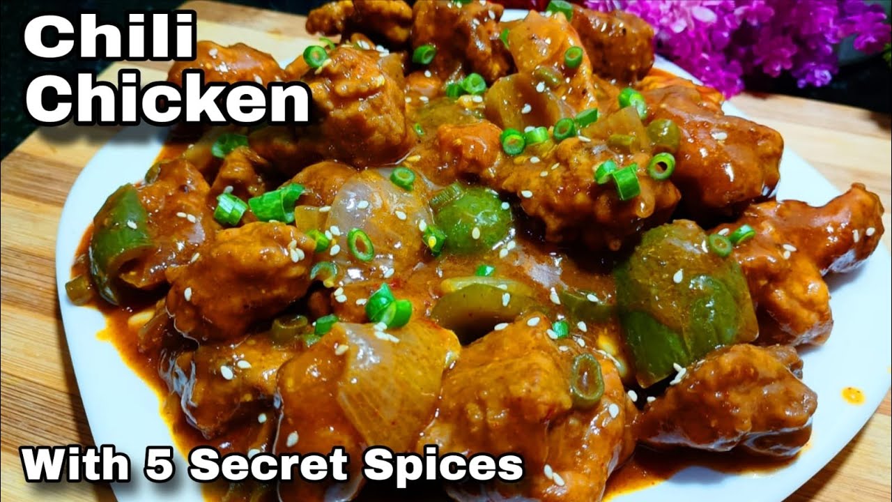 5 Secret Spices Chili Chicken Recipe | Homemade Chili Chicken | 5‑Spice Special Recipe |