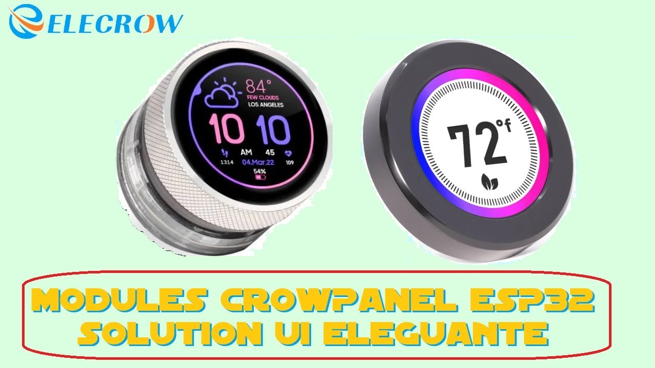 Cyrob : Présentation des afficheurs tactiles rotatifs CrowPanel de ElecRow