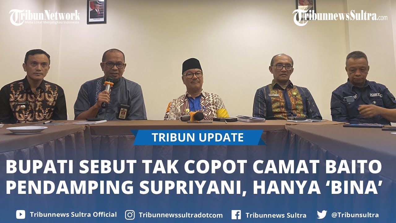 Bupati Konawe Selatan Bukan Copot Camat Baito Tapi Ditarik Untuk Pembinaan, Gegara Kata 'Ditembak'