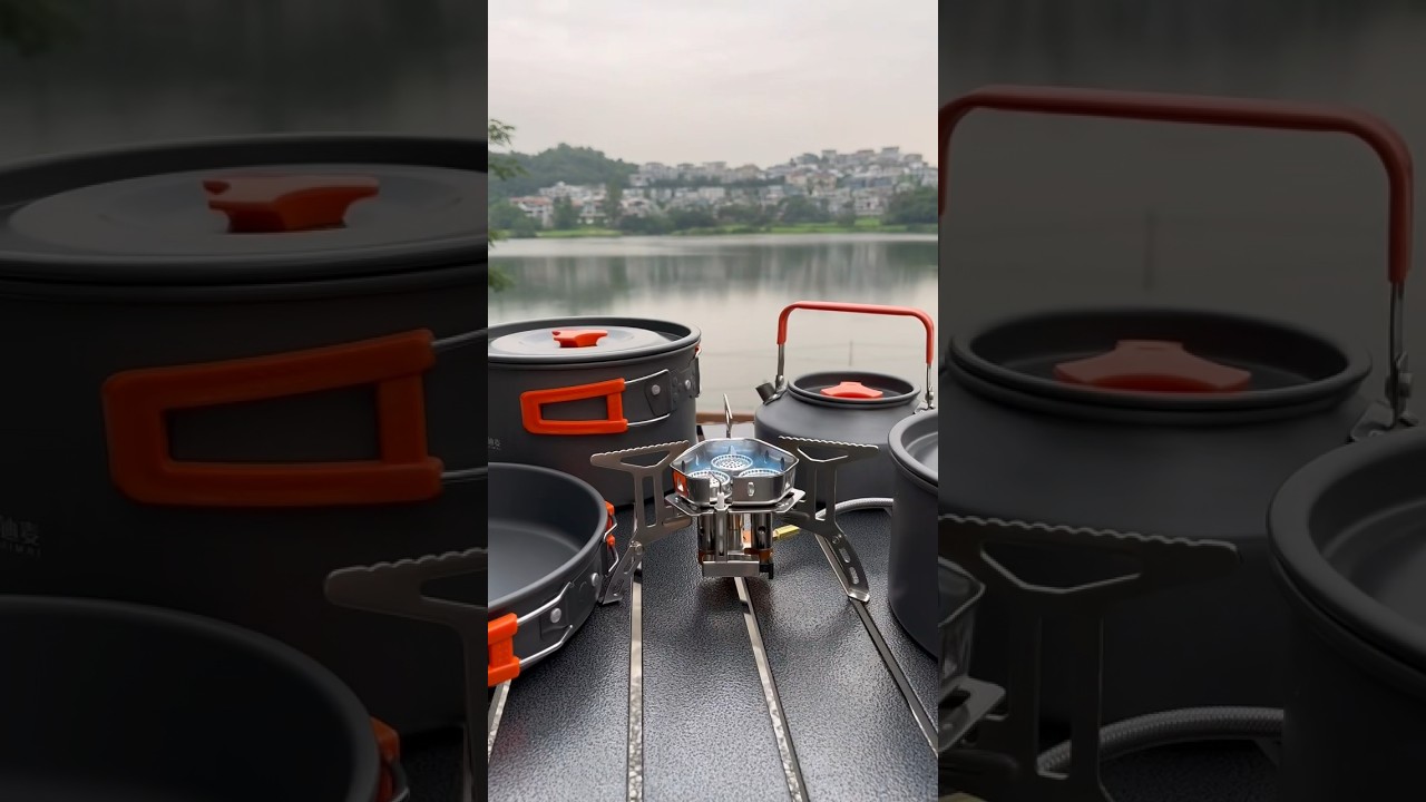 Camping and picnic equipment, stoves and pans, storage bags #camping #campinglife