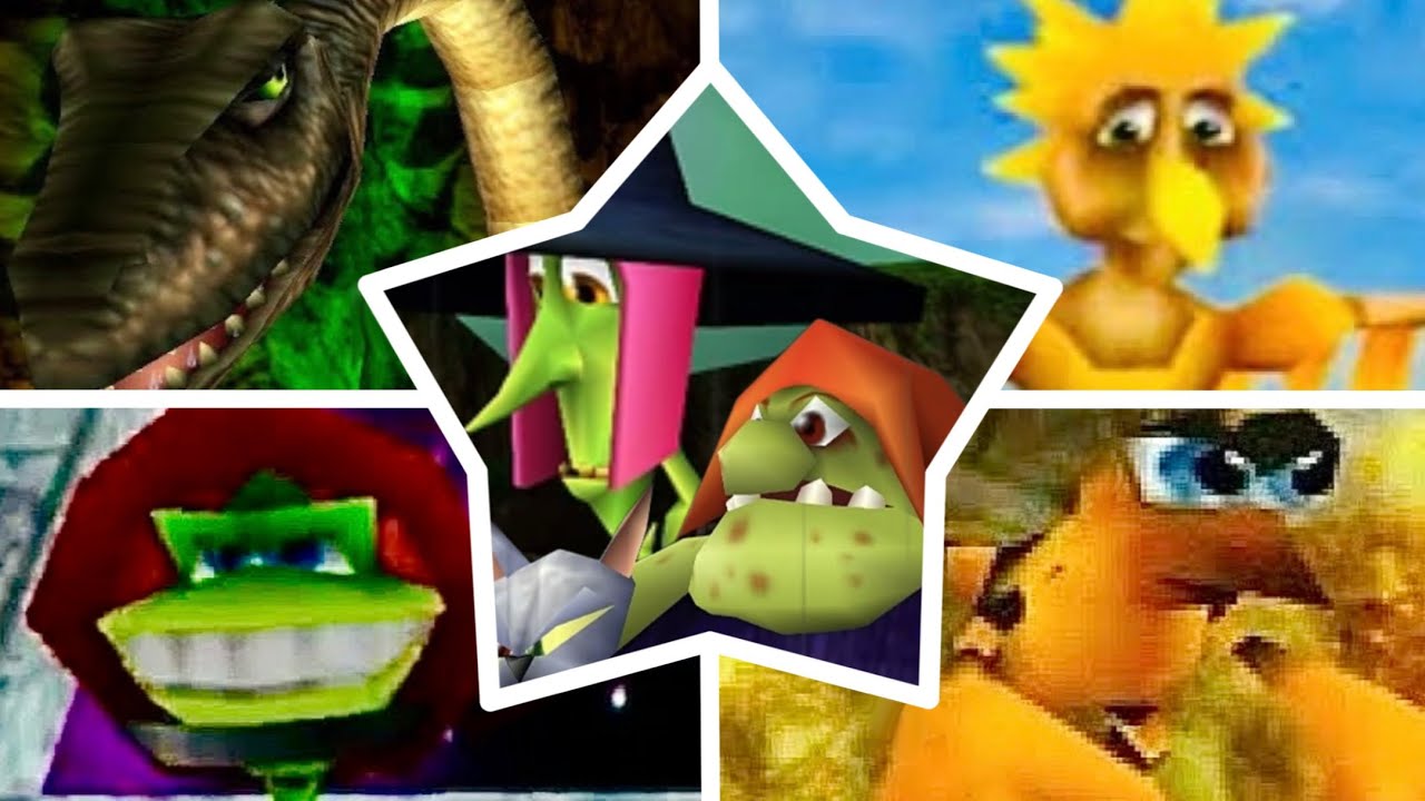 Banjo-Tooie - All Boss Minigames [N64]