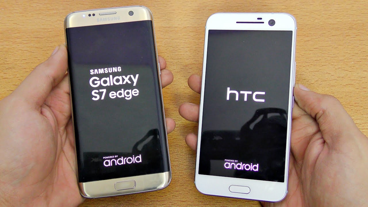 HTC 10 vs Samsung Galaxy S7 Edge - Speed Test! (4K)