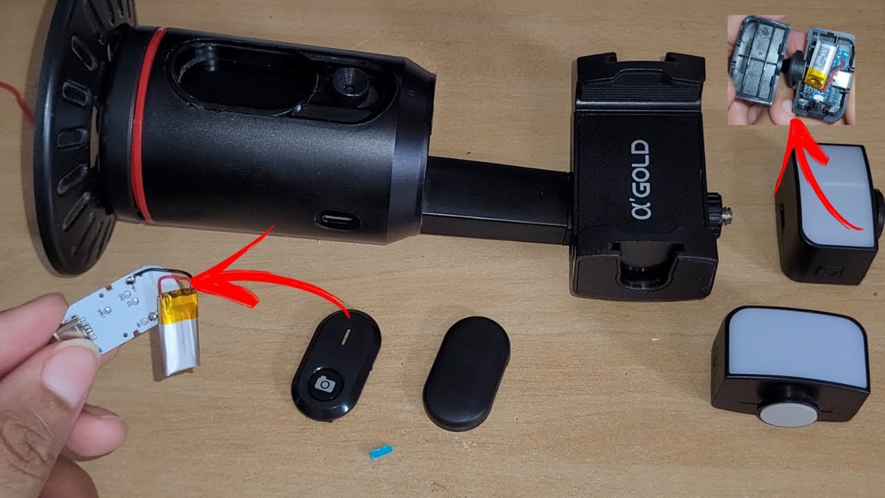 controle remoto bluetooth do selfie stick não liga troca de bateria led