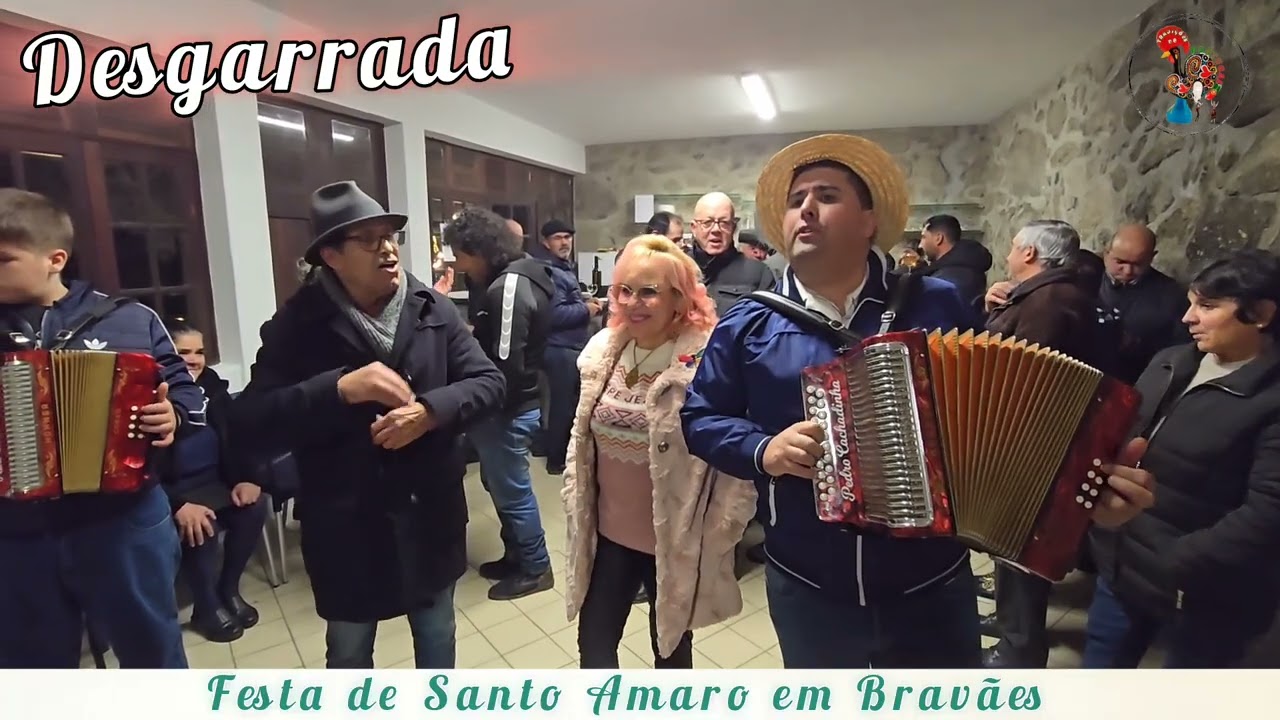 Desgarrada 🚩Santo Amaro 🪗Pedro Cachadinha 🌶Deolinda Passos e Peixoto de Braga Bravaes