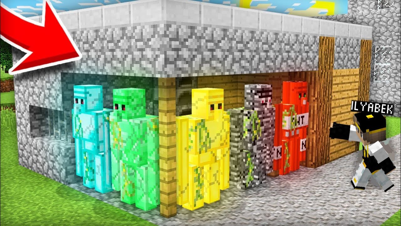 😱ENDI QISHLOQNI XAR XIL GOLEMLAR XIMOYA QILADIMI ? | MINECRAFT UZBEK TILIDA