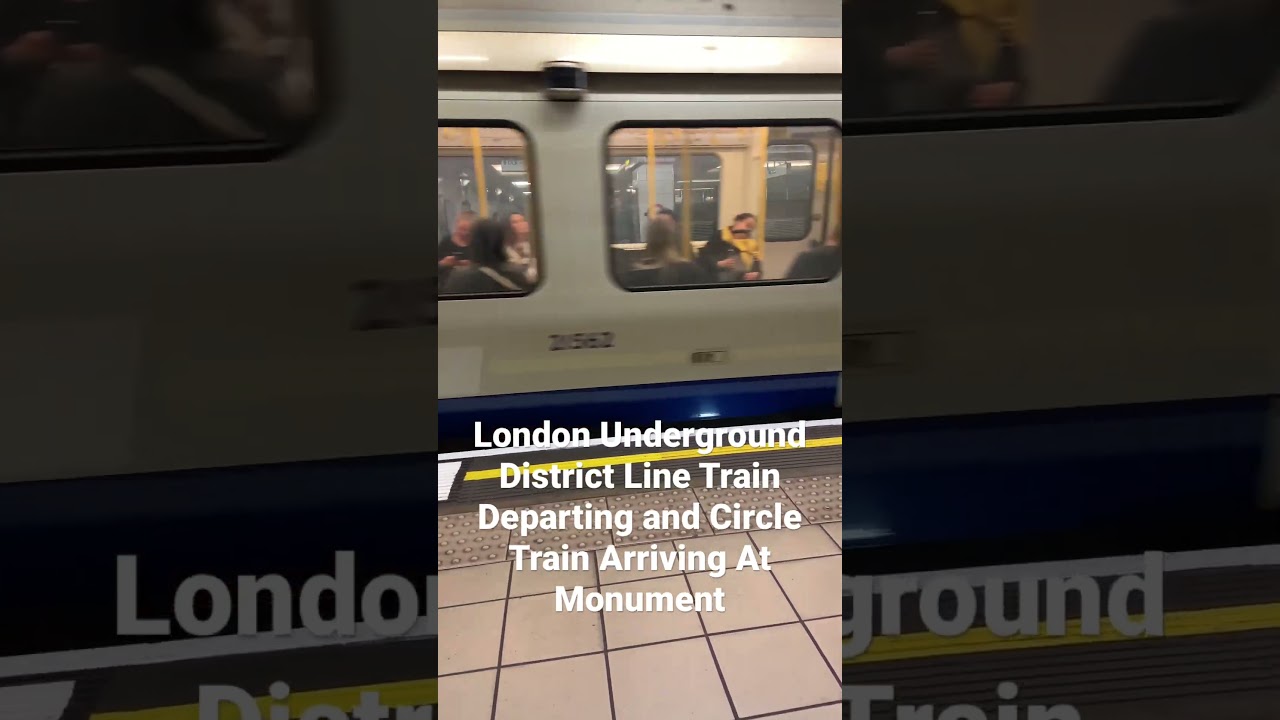 **RARE** London Underground Train Arriving And Departing