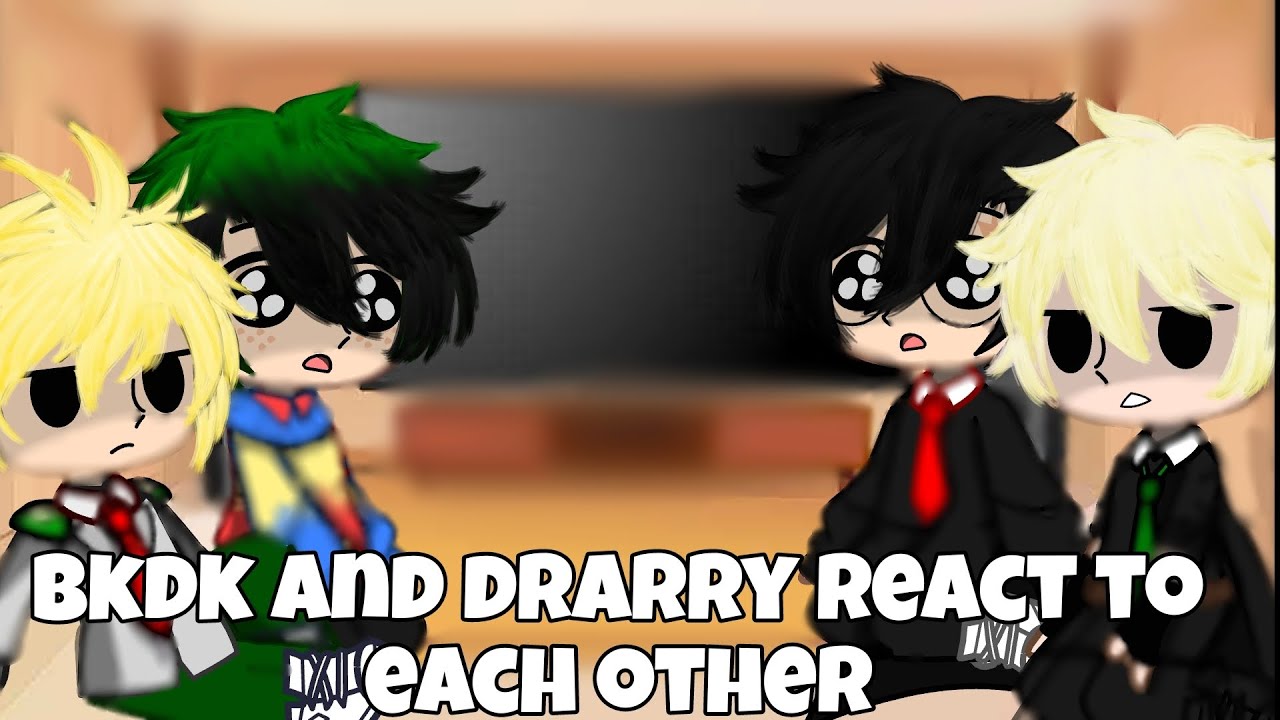 Bakudeku and Drarry react to eachother || Drarry💚❤️ || Bkdk💚🧡 || short? ||