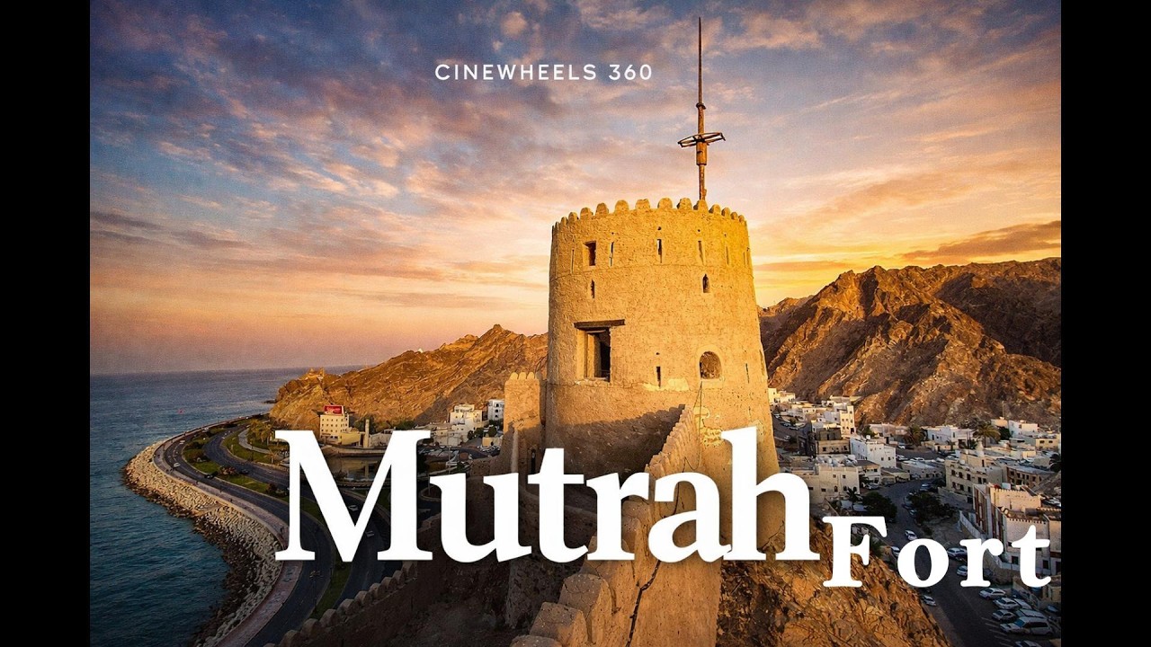 Mutrah Fort Oman 🇴🇲 | Cinematic View of Mutrah Fort Muscat | CineWheels 360