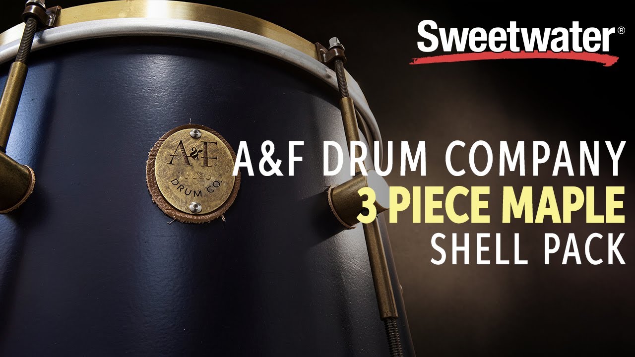 A&F Drum Company Maple Club 3-piece Shell Pack Demo