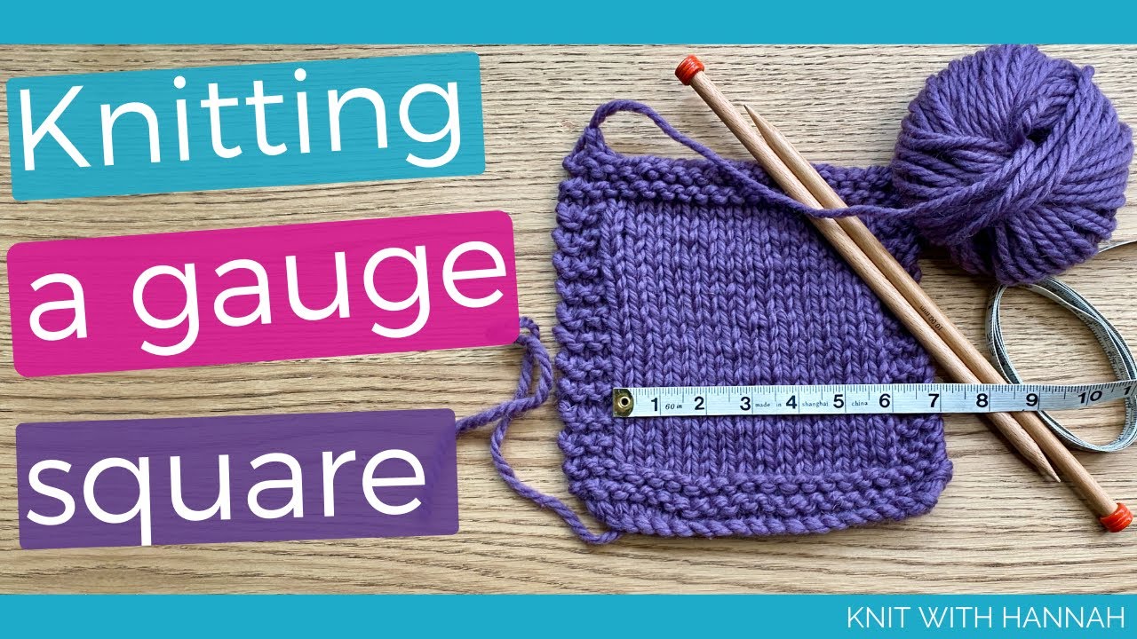 Yarn Swatches: Knitting a gauge swatch with me