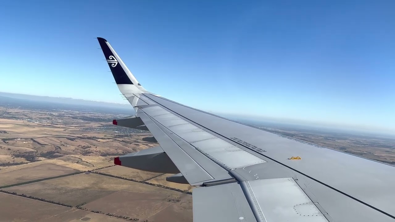 SCENIC ARRIVAL | Air New Zealand A321neo - Auckland to Melbourne - Landing into Melbourne | NZ127