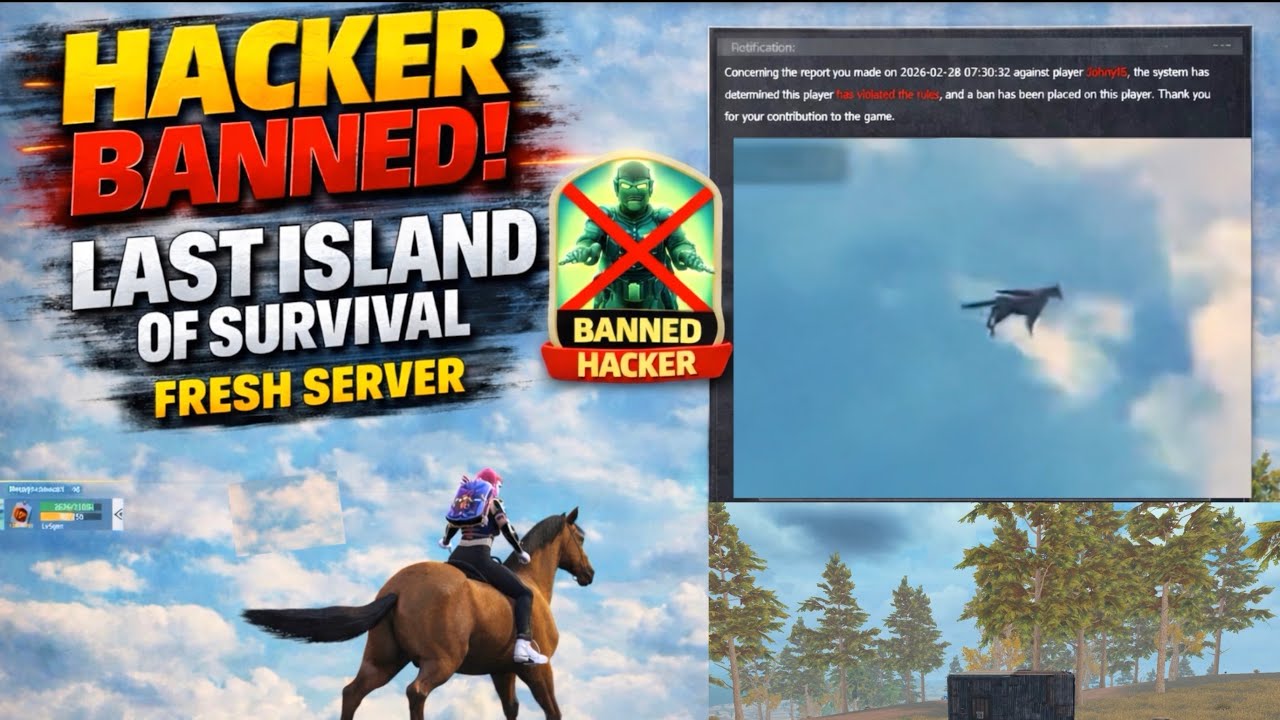 Hacker Got Banned 😱 | Last Island of Survival Fresh Server