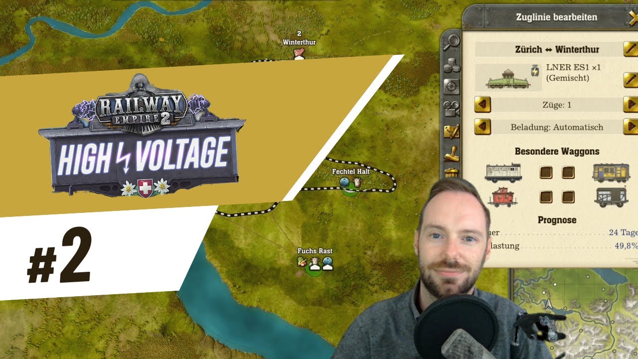 Lets Play Railway Empire 2 High Voltage | #2 - Zürich wächst, wir expandieren in der Schweiz!