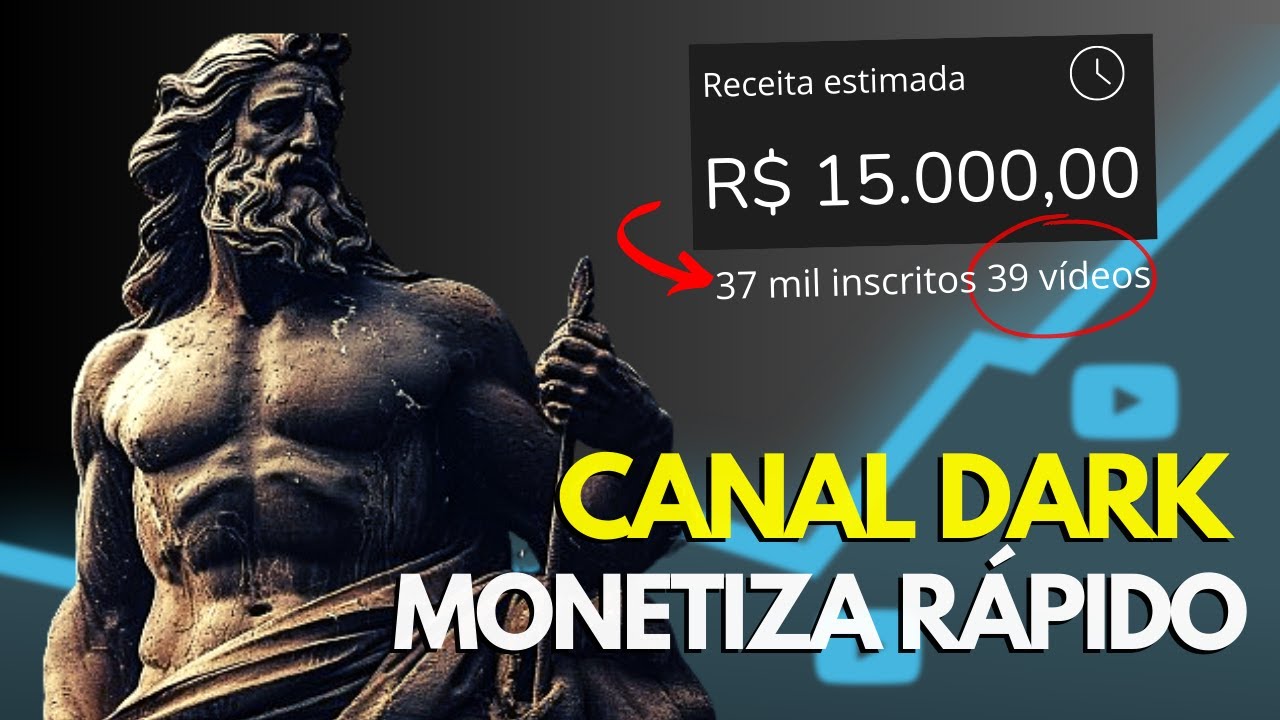 COMO CRIAR UM CANAL DARK DE ESTOICISMO E GANHAR DINHEIRO RÁPIDO!