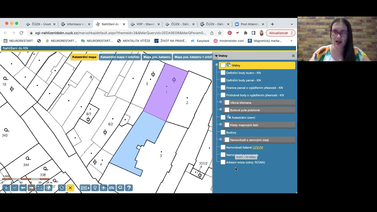 KOUZLA S KATASTRÁLNÍ MAPOU V APLIKACI KATASTRU NEMOVITOSTÍ